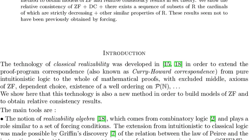 Realizability algebras II : new models of ZF + DC
