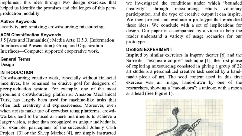 Mixsourcing: a remix framework as a form of crowdsourcing