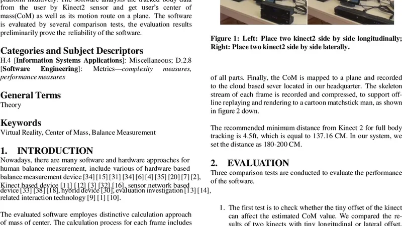 Kinect2 기반 균형 측정 소프트웨어의 직관적 검증 연구