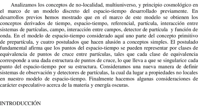 비국소성·다중우주·우주원리를 아우르는 간단한 시공간 모델
