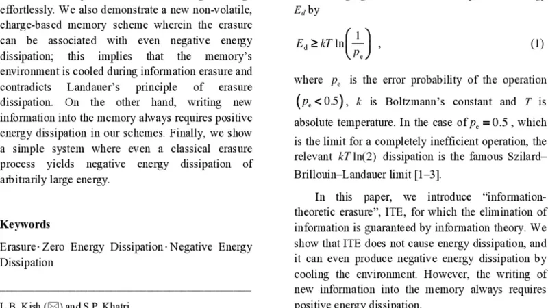 Zero and negative energy dissipation at information-theoretic erasure