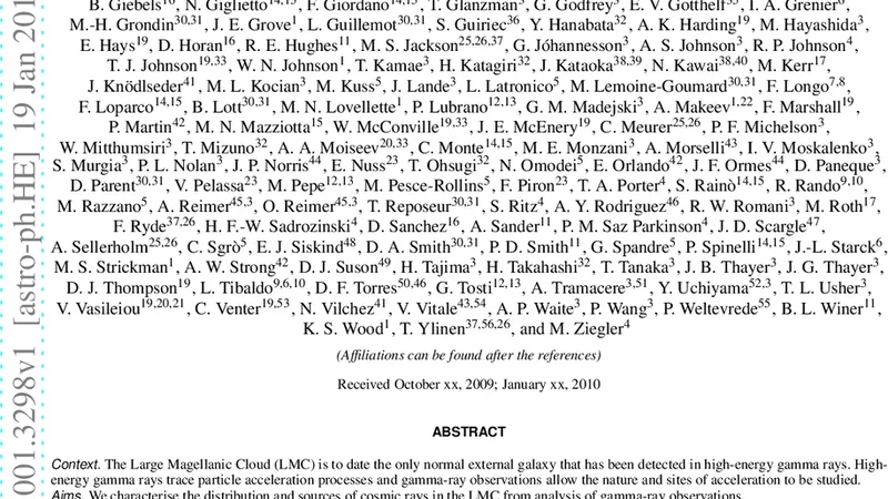 페르미 위성으로 본 대마젤란 은하의 감마선 탐사