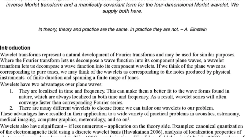 양자역학을 위한 모르레 파동함수의 전개와 공변성
