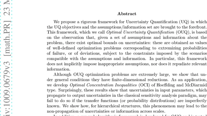 최적 불확실성 정량화