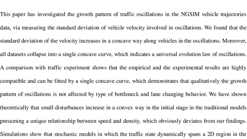 Empirical analysis and simulation of the evolution concavity of traffic   oscillations
