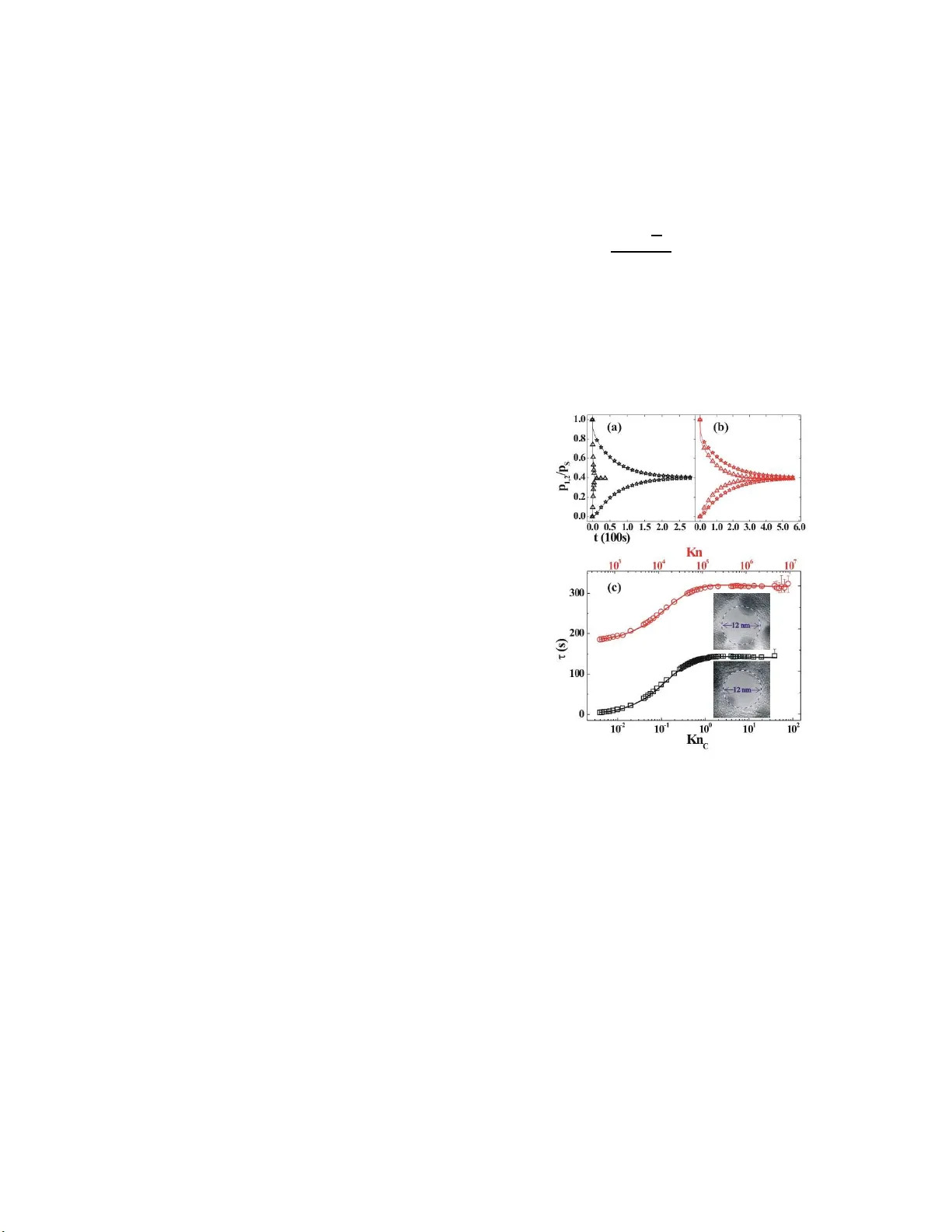 Knudsen Diffusion in Silicon Nanochannels