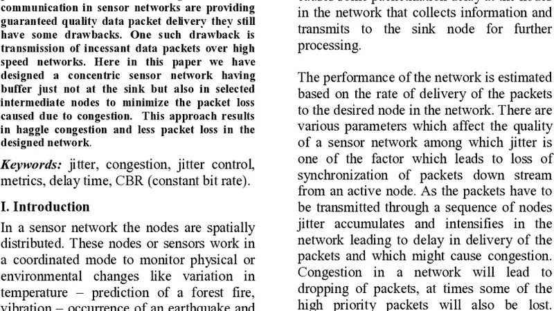 목적지 인근 패킷 도착률 완화를 위한 동심형 센서 네트워크 설계