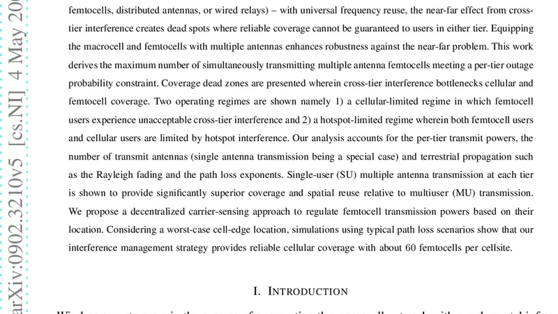 Coverage in Multi-Antenna Two-Tier Networks