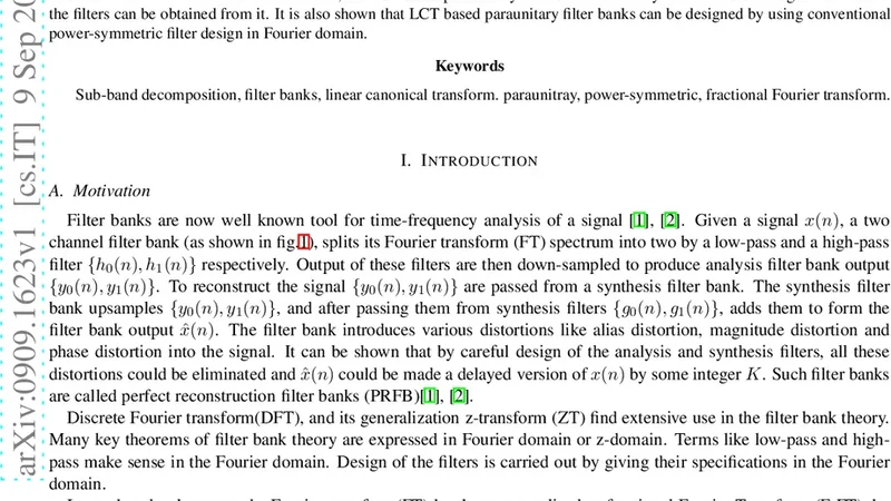 Two channel paraunitary filter banks based on linear canonical transform