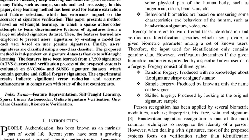 온라인 서명 검증을 위한 딥러닝 기반 특징 표현 및 선택 기법