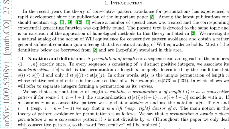 Using homological duality in consecutive pattern avoidance