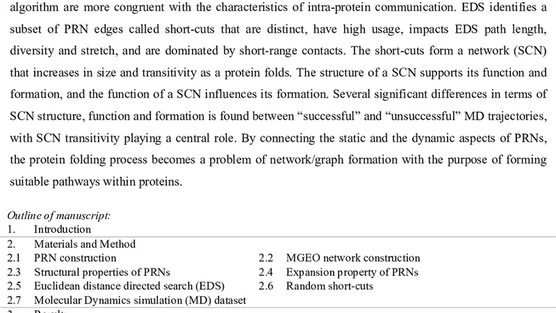 Protein residue networks from a local search perspective