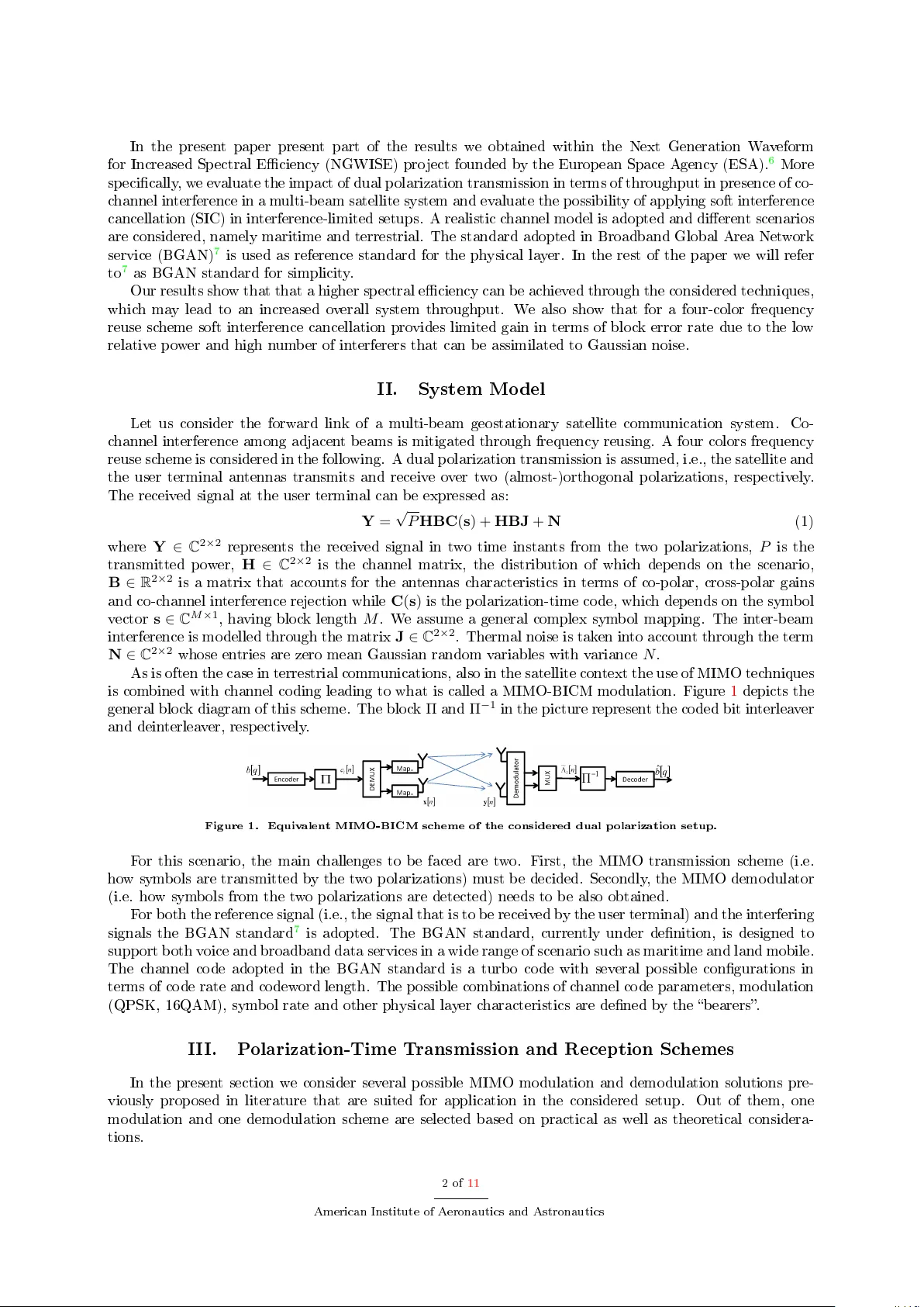 전방링크 간섭 완화를 위한 듀얼 편파·시간 코딩과 소프트 SIC 적용 연구