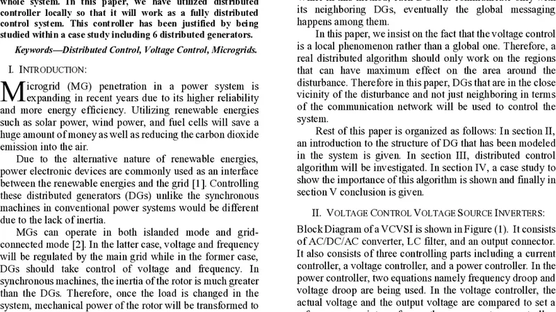Fully Distributed Secondary Voltage Control in Inverter-Based Microgrids