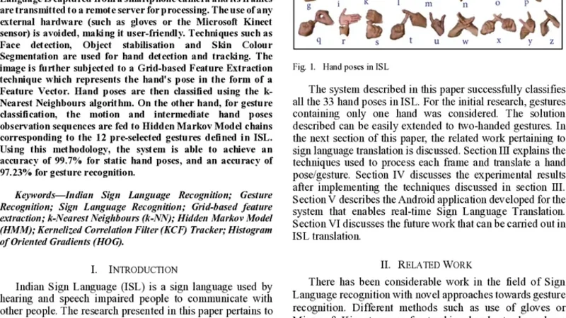 Real-time Indian Sign Language (ISL) Recognition