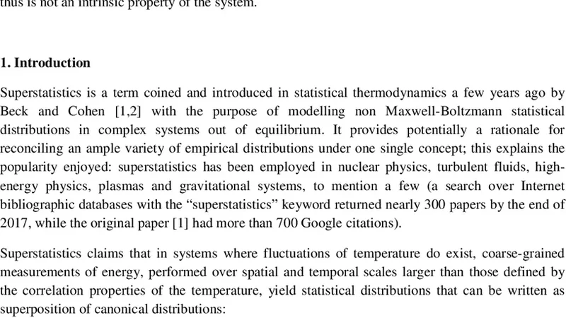 초통계와 온도 변동의 측정 의존성