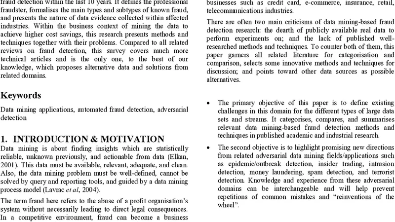 A Comprehensive Survey of Data Mining-based Fraud Detection Research