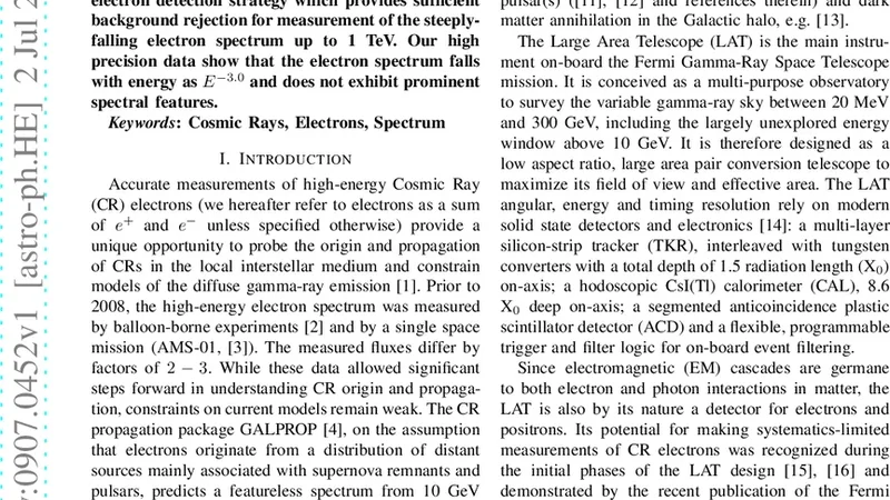 Measurement of the Cosmic Ray electron plus positron spectrum from 20   GeV to 1 TeV with the Fermi Large Area Telescope