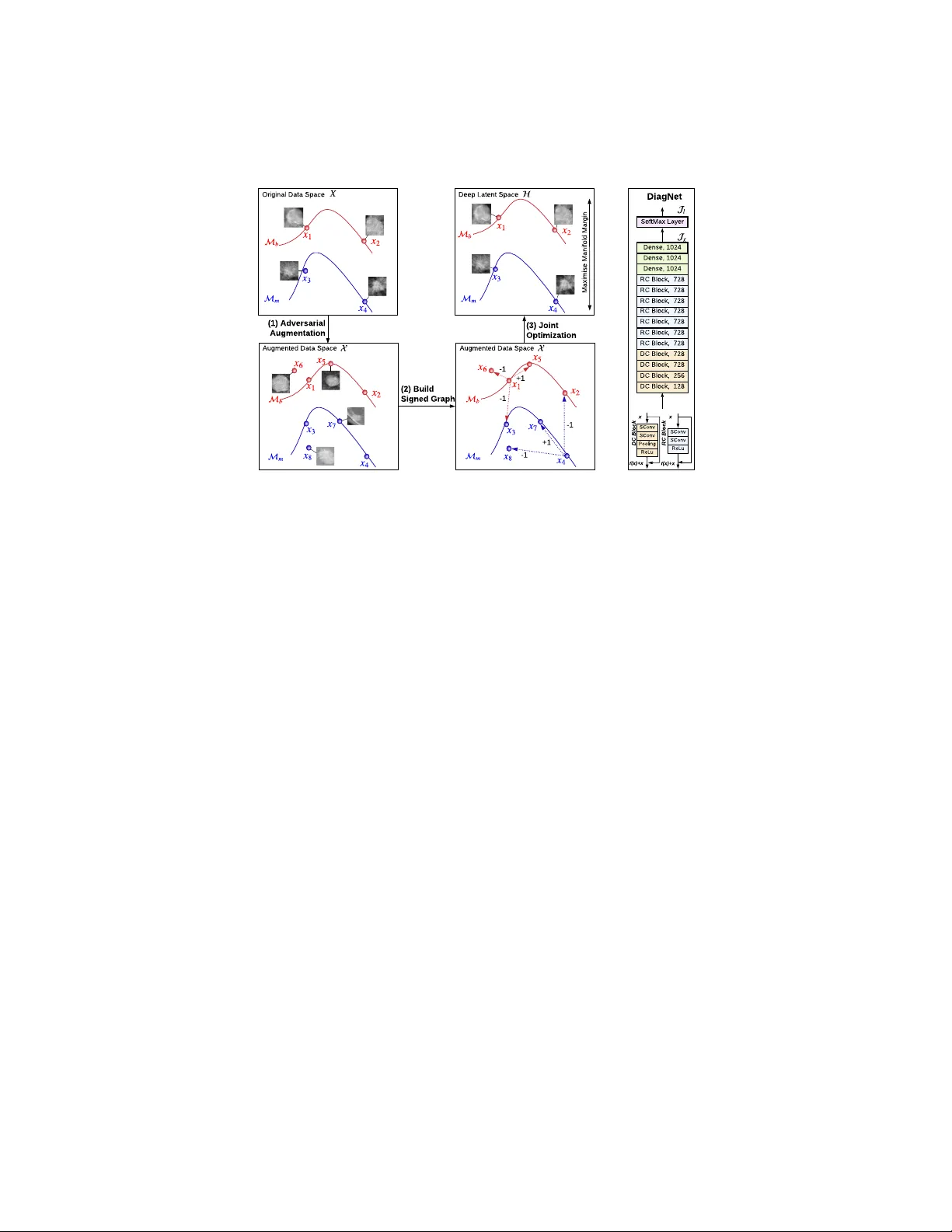 양성·악성 유방암 진단을 위한 서명 라플라시안 기반 적대적 데이터 증강 딥러닝