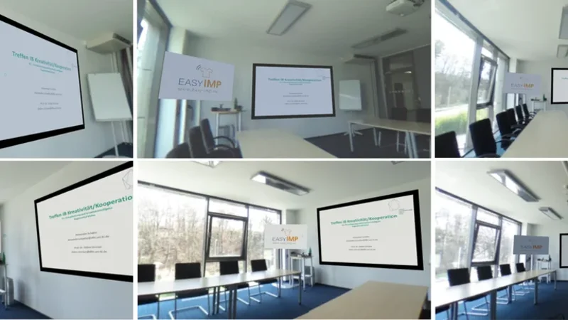 Towards Collaborative Photorealistic VR Meeting Rooms