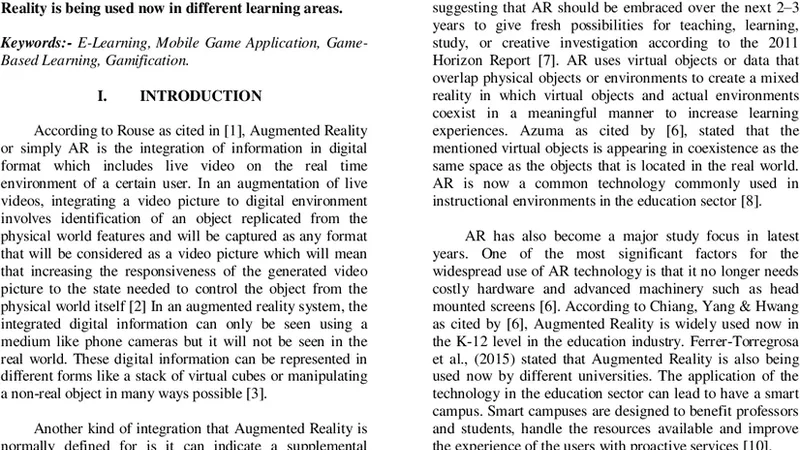 Augmented Reality for Education: A Review