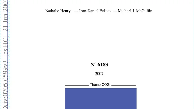 소셜 네트워크 분석을 위한 하이브리드 시각화 NodeTrix