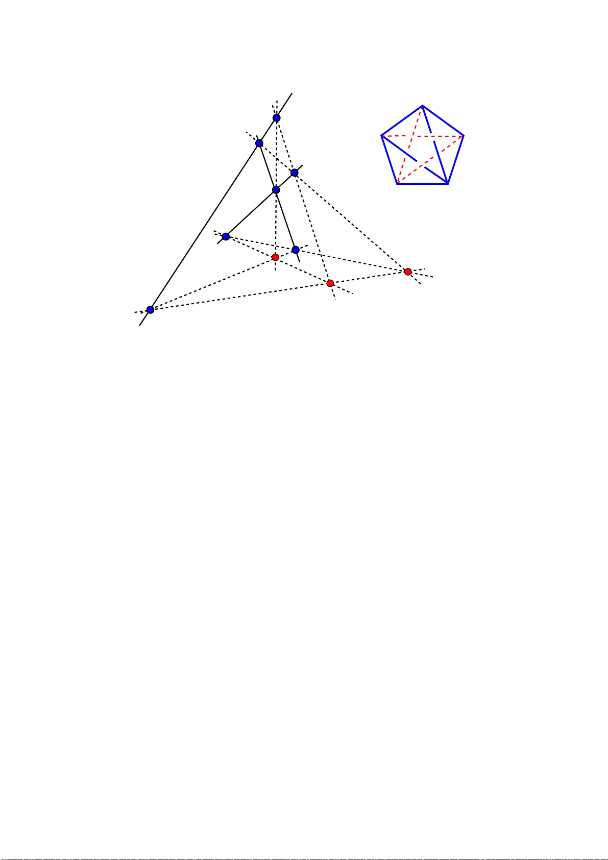 펜타곤 방정식과 베블렌·데사르기우스 기하학의 새로운 연결