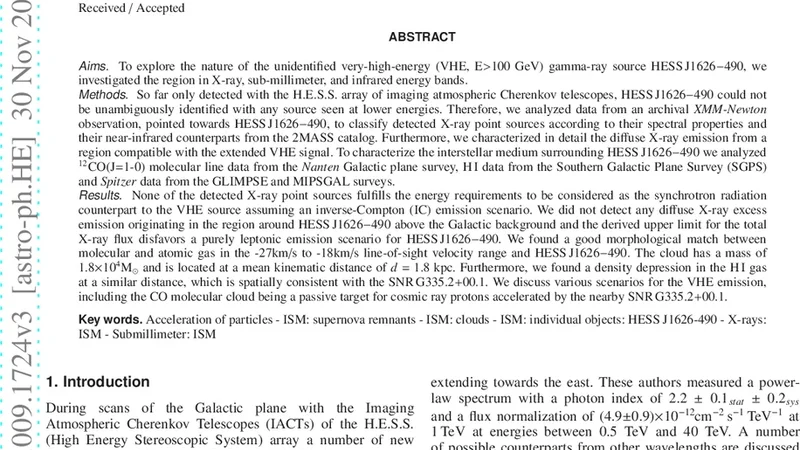 A multi-wavelength study of the unidentified TeV gamma-ray source HESS   J1626-490