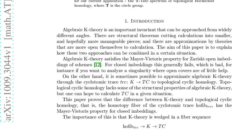 정수적 절삭과 K 이론의 동형성