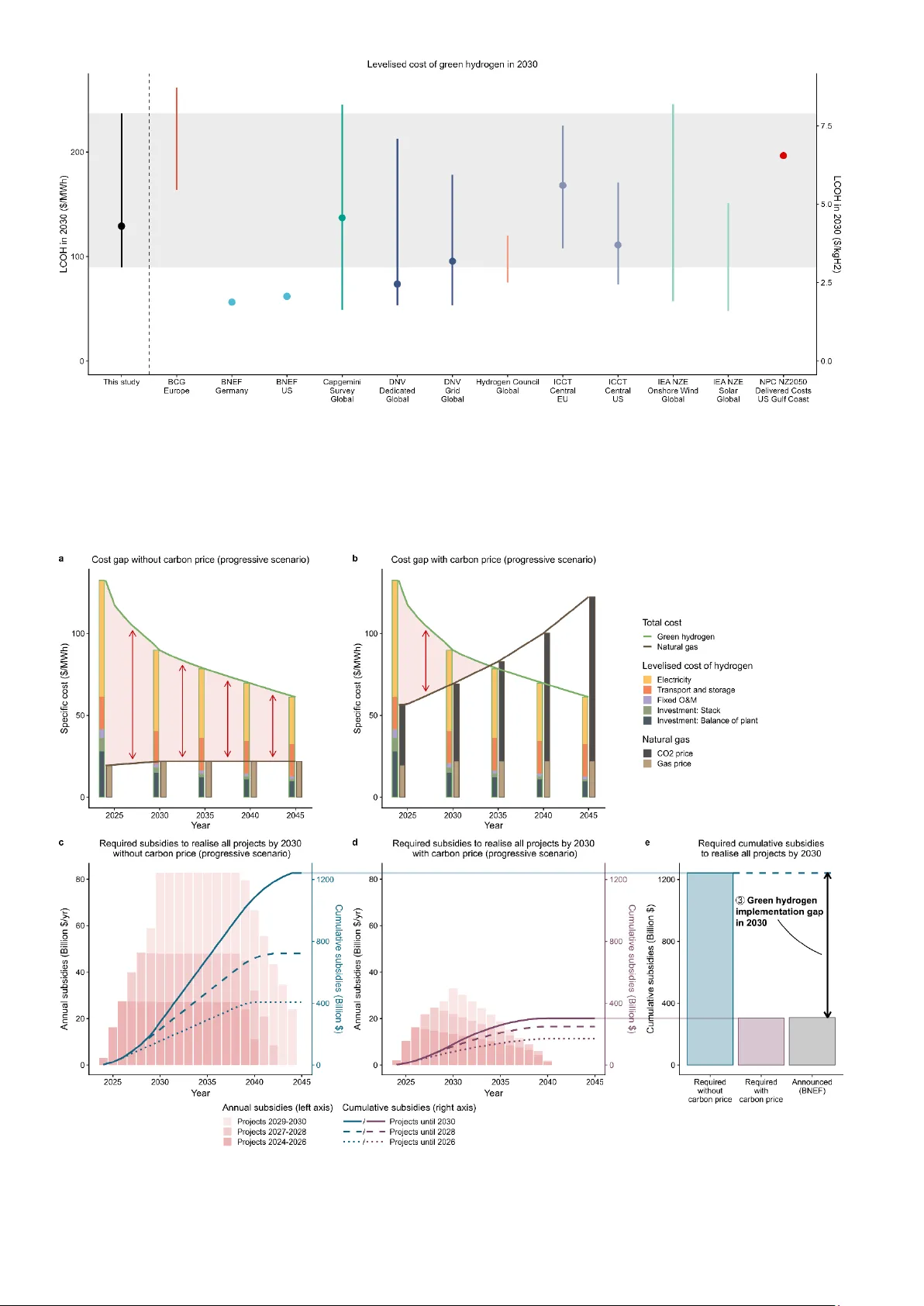 The green hydrogen ambition and implementation gap