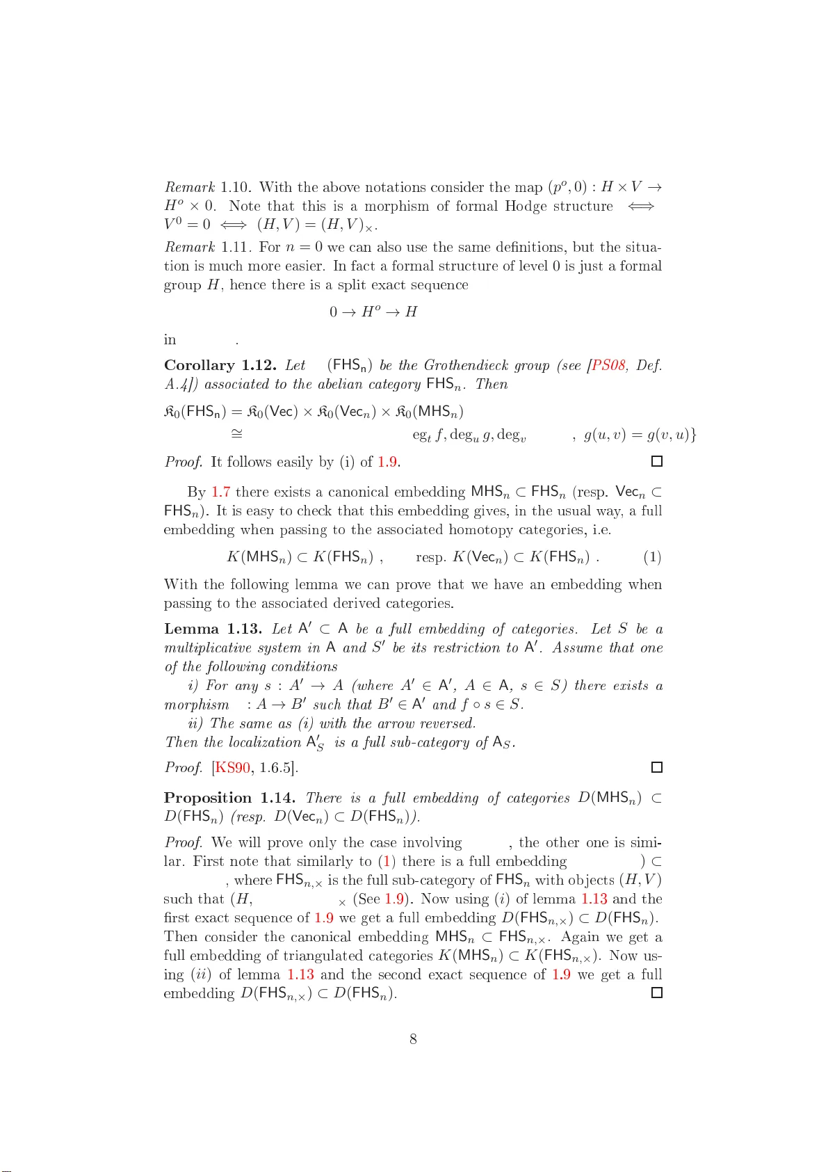 Extensions of Formal Hodge Structures