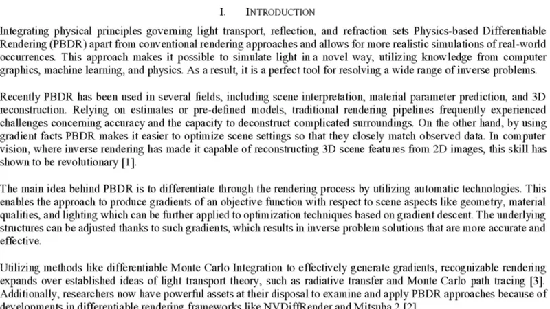 물리 기반 미분 가능 렌더링을 통한 역문제 해결과 응용