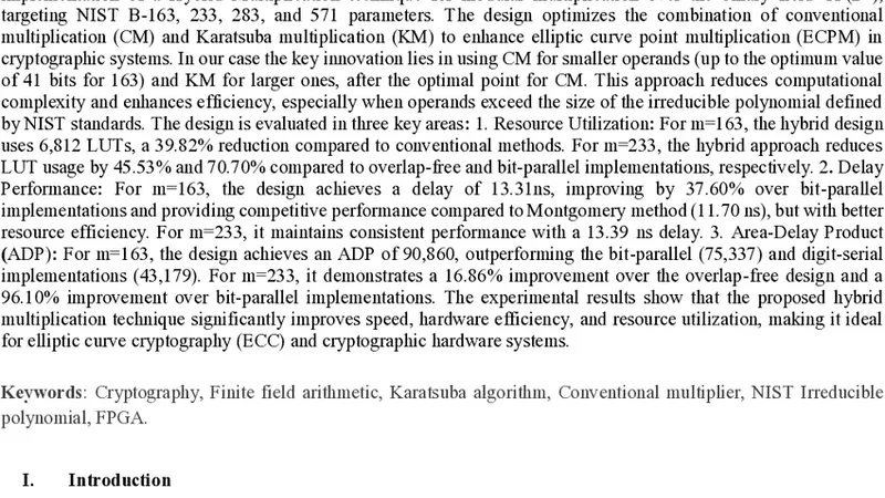 FPGA 기반 이진체 2m 모듈러 곱셈 하이브리드 구현