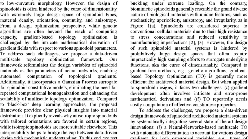 Data-driven topology optimization for multiscale biomimetic spinodal design