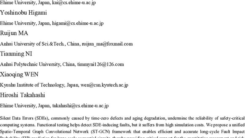 A Spatio-Temporal Graph Neural Networks Approach for Predicting Silent Data Corruption inducing Circuit-Level Faults