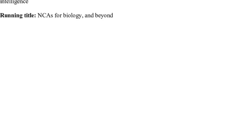 Neural cellular automata: applications to biology and beyond classical AI