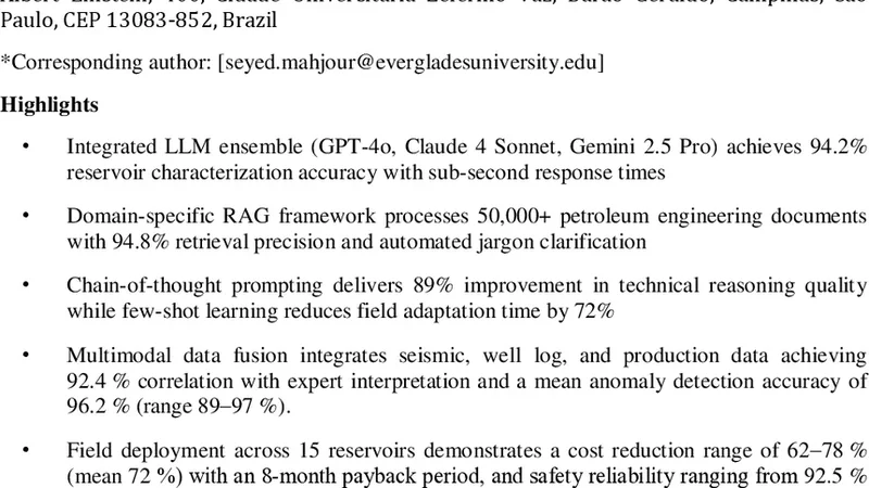 Intelligent Reservoir Decision Support: An Integrated Framework Combining Large Language Models, Advanced Prompt Engineering, and Multimodal Data Fusion for Real-Time Petroleum Operations
