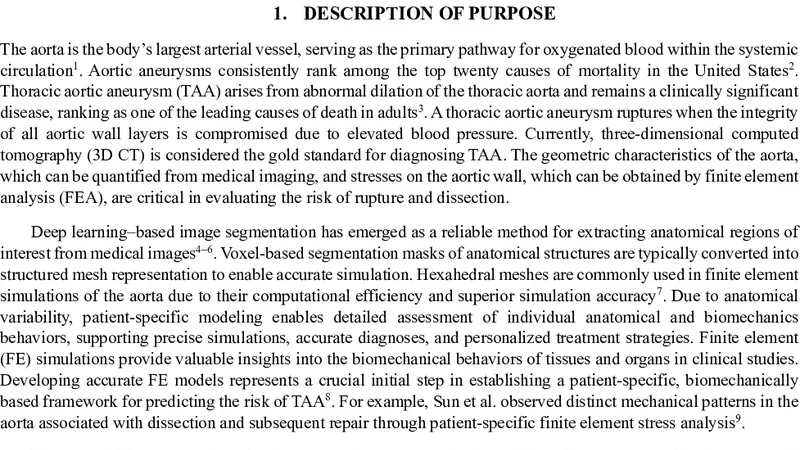 A Computational Pipeline for Patient-Specific Modeling of Thoracic Aortic Aneurysm: From Medical Image to Finite Element Analysis