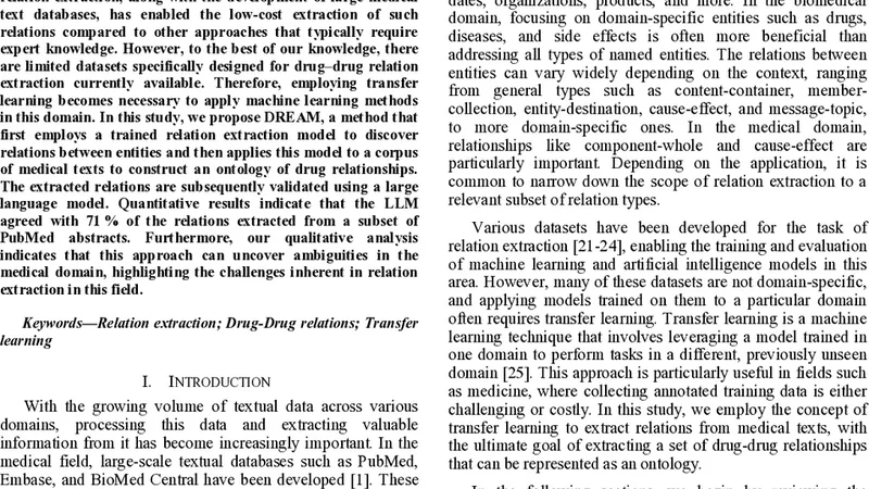 DREaM: Drug-Drug Relation Extraction via Transfer Learning Method