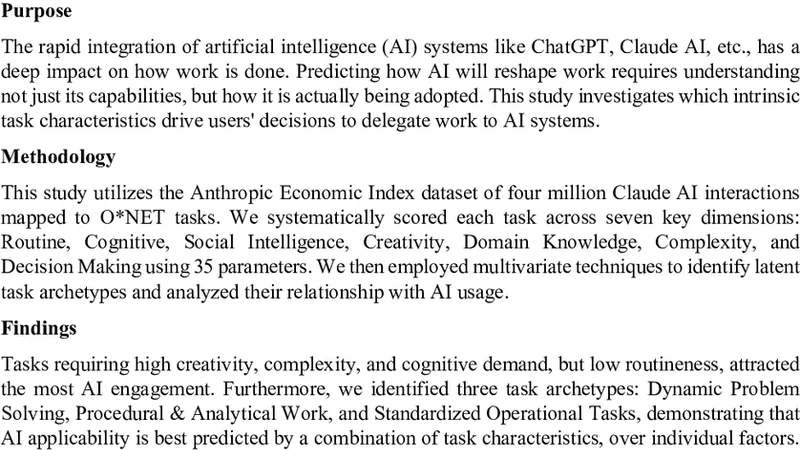 AI가 실제로 수행하는 일은 무엇인가 — 생성형 AI 도입 동인 분석