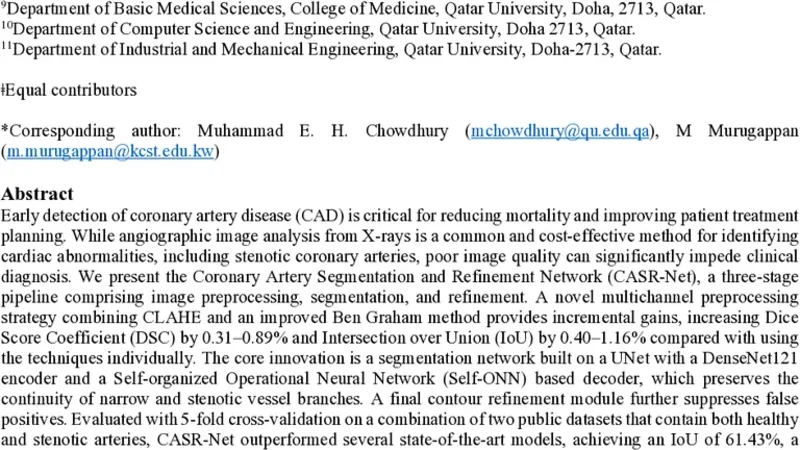 CASR-Net: An Image Processing-focused Deep Learning-based Coronary Artery Segmentation and Refinement Network for X-ray Coronary Angiogram