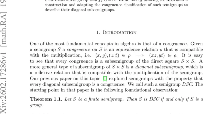 대각선 부분반군과 합동의 개수 비교