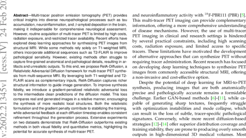 RelA-Diffusion: Relativistic Adversarial Diffusion for Multi-Tracer PET Synthesis from Multi-Sequence MRI