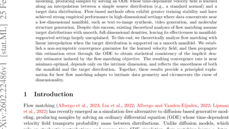 Flow Matching is Adaptive to Manifold Structures