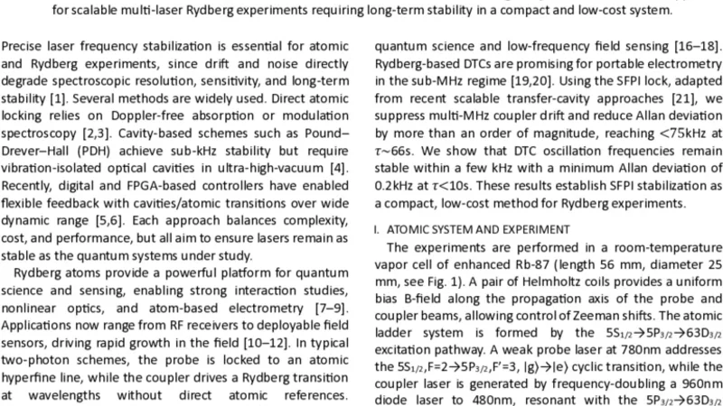 Stabilization of Rydberg Dissipative Time Crystals Using a Scanning Fabry Perot Interferometer Transfer Lock
