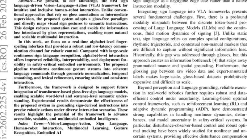 SignVLA: A Gloss-Free Vision-Language-Action Framework for Real-Time Sign Language-Guided Robotic Manipulation