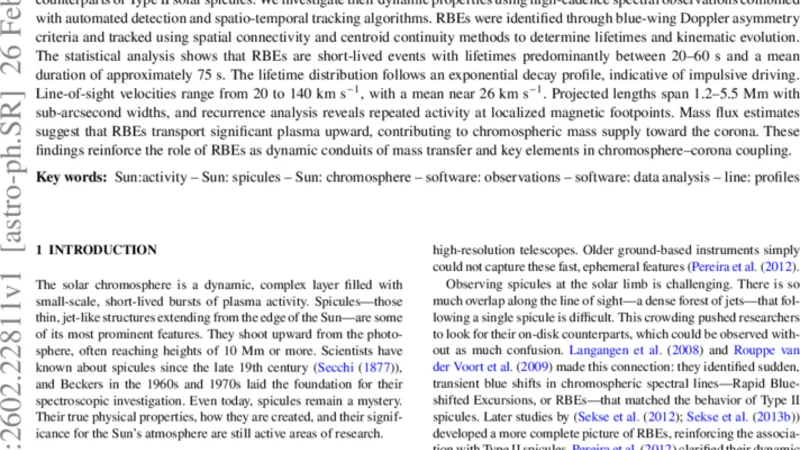 Statistical Study of Rapid Blue Excursions as Mass Conduits in Solar Atmosphere