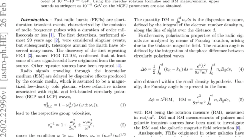 Tight bounds on the Mawell-Carroll-Field-Jackiw parameters using Fast Radio Bursts
