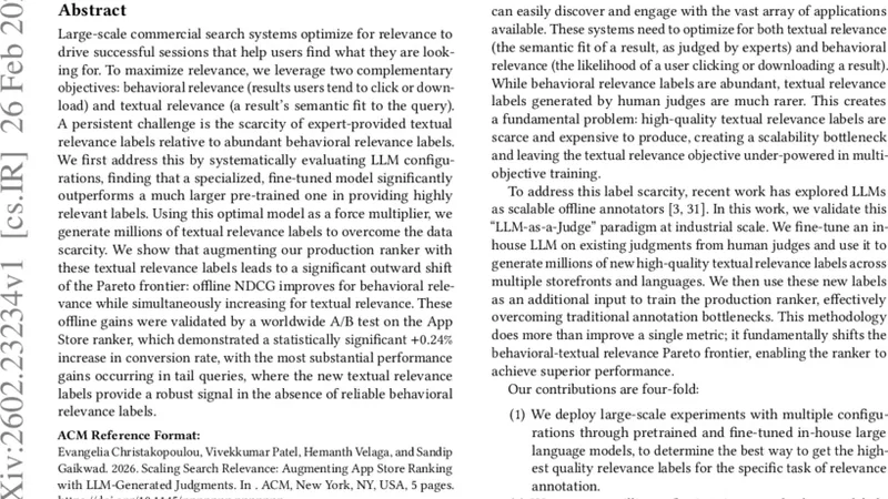 Scaling Search Relevance: Augmenting App Store Ranking with LLM-Generated Judgments