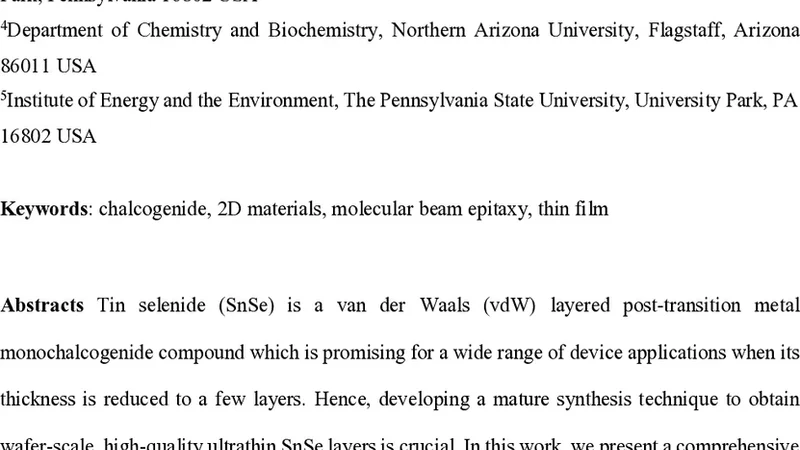 Molecular Beam Epitaxy Growth of Wafer-scale SnSe van der Waals Ultrathin Layers